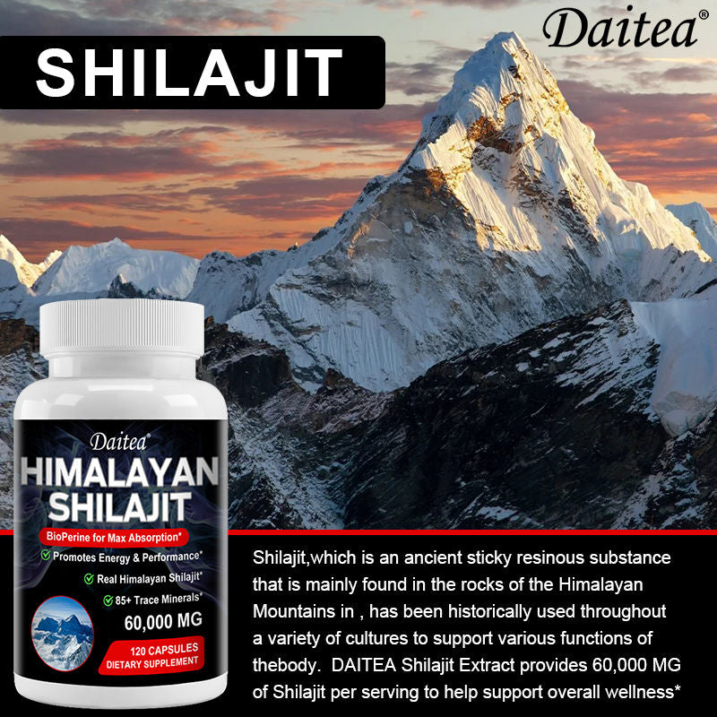 Daitea Himalayan Shilajit with BioPerine (60,000 mg)