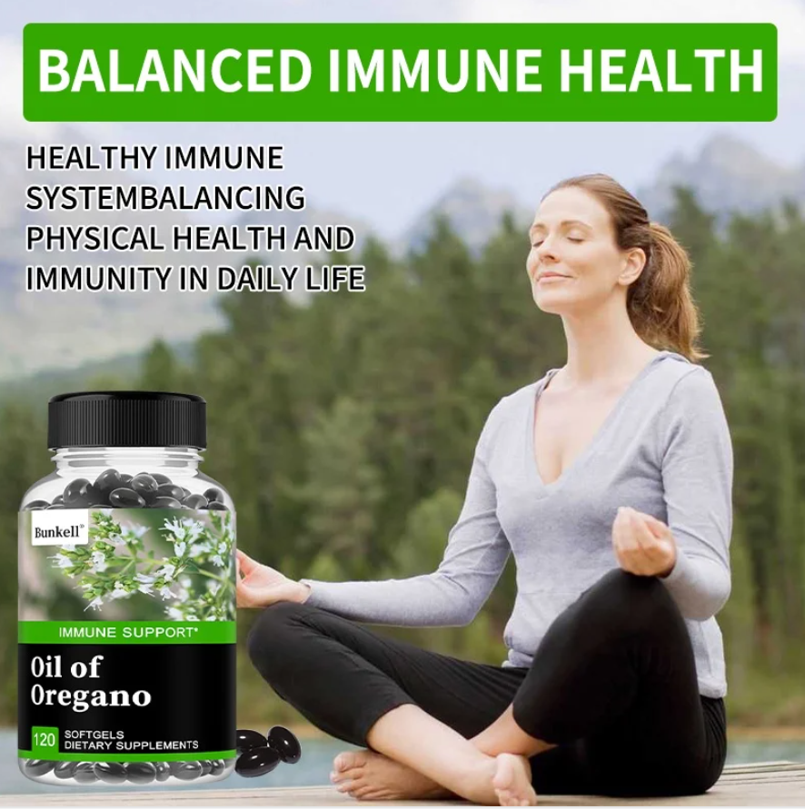 Bunkell Oil of Oregano - Immune and Antioxidant Support Supplement to Help Sustain Overall Well-Being