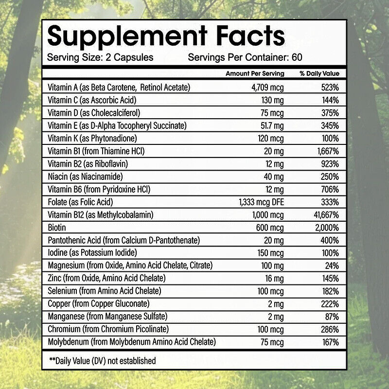 Bariatric Multivitamin for individuals who have undergone bariatric surgery