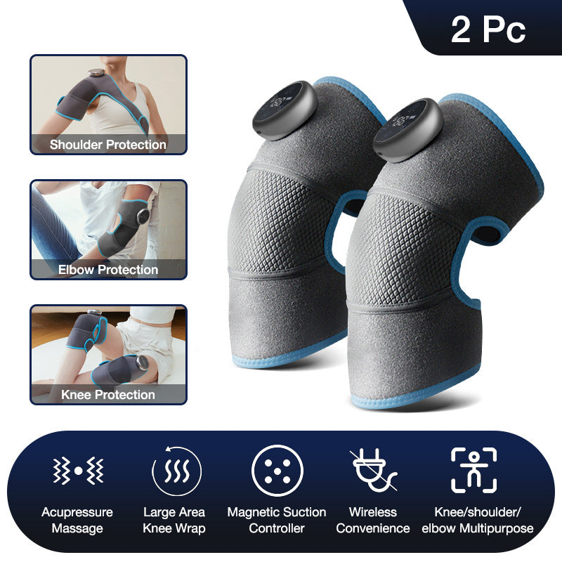 Heating Knee Electric Shoulder Vibrating Massage Pad & Elbow Joint Pain Relief Therapy