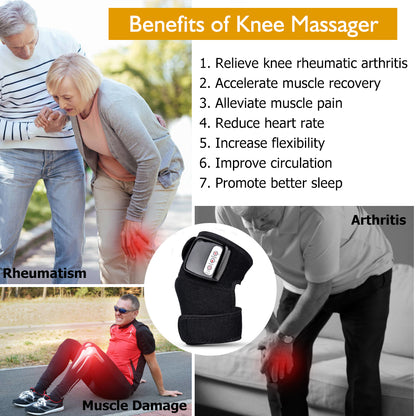 Electric Infrared Heating Knee Massager Wrap & Vibration Therapy Pain Relief Massageador