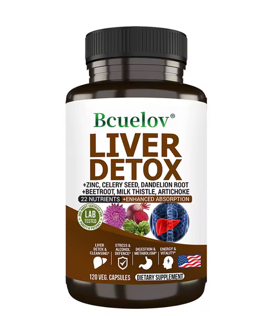 Bcuelov Liver Detox & Support Herbal Nutrient Capsule