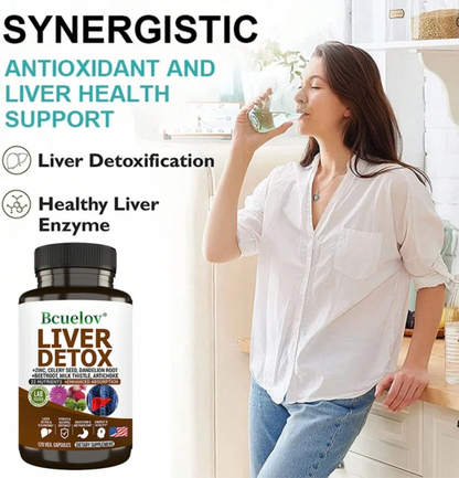 Bcuelov Liver Detox & Support Herbal Nutrient Capsule