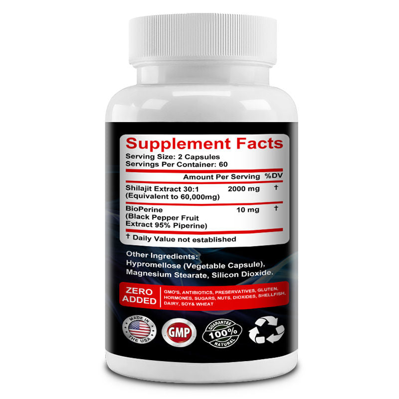 Daitea Himalayan Shilajit with BioPerine (60,000 mg)