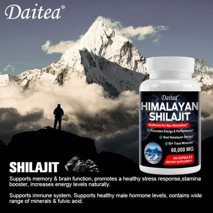Daitea Himalayan Shilajit with BioPerine (60,000 mg)