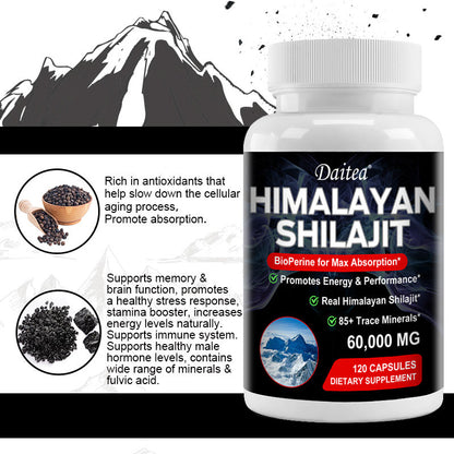 Daitea Himalayan Shilajit with BioPerine (60,000 mg)
