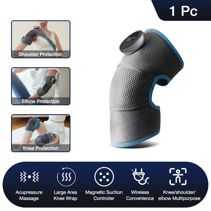 Heating Knee Electric Shoulder Vibrating Massage Pad & Elbow Joint Pain Relief Therapy