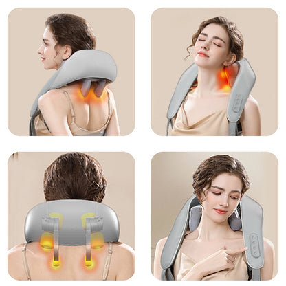 New Neck Massager Shoulder With Heat For Pain Relief Deep Tissue Electric Kneading Massager Health Supplies