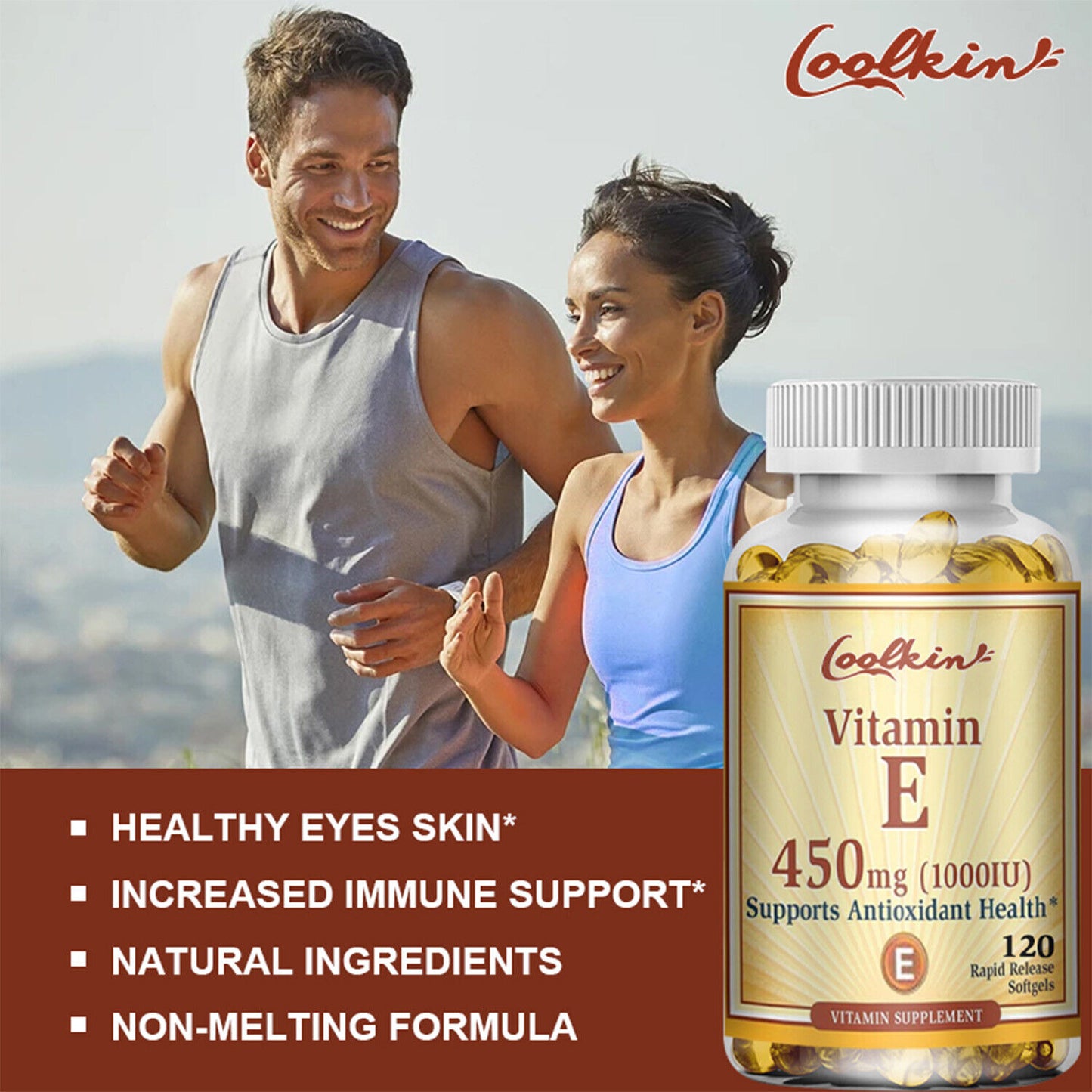Coolkin Vitamin E 450 mg, Supports Immune Function
