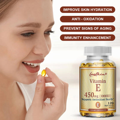 Coolkin Vitamin E 450 mg, Supports Immune Function