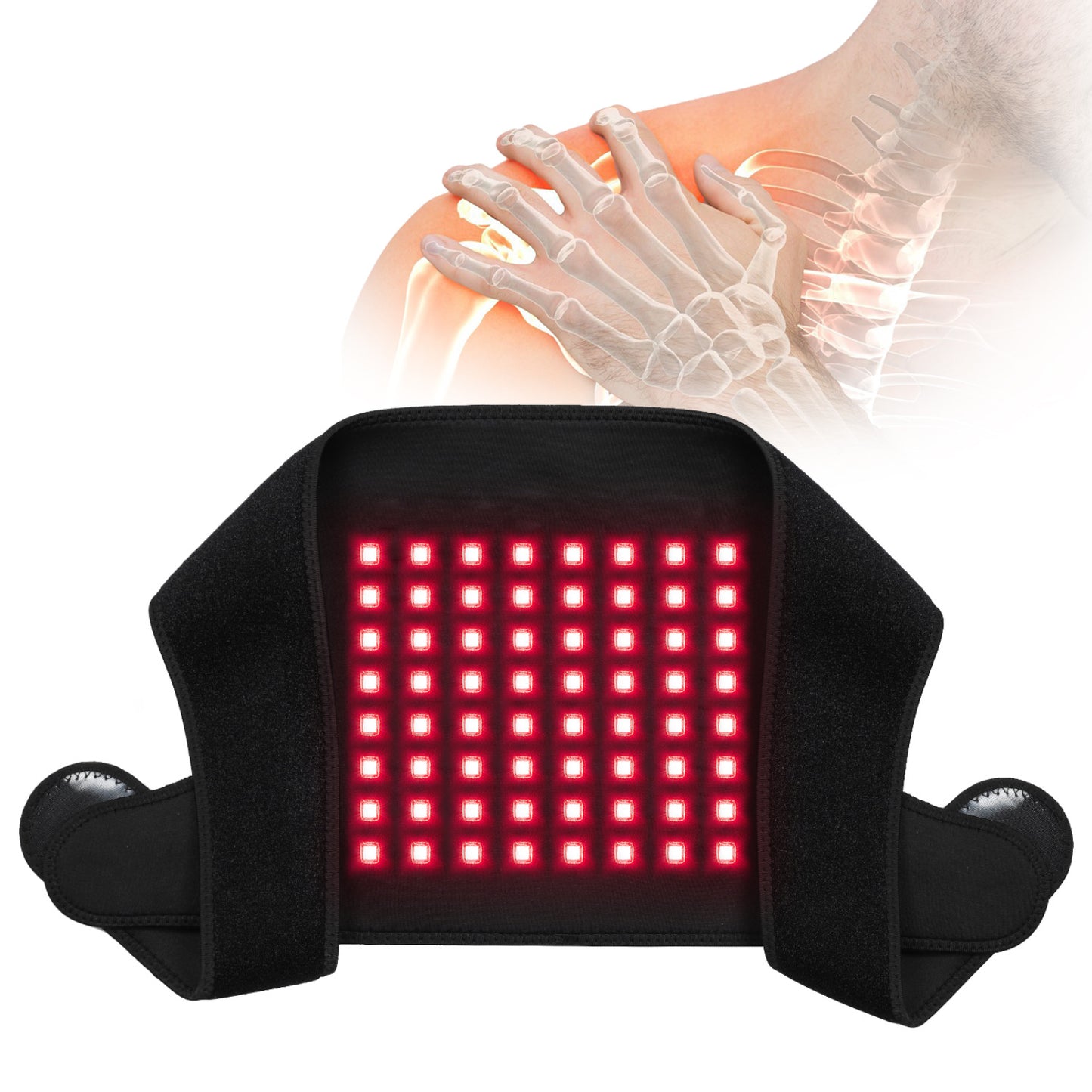 LED Infrared Light Pain Relief Timing Back Protector