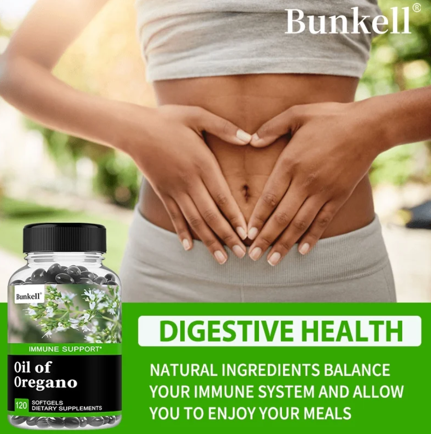 Bunkell Oil of Oregano - Immune and Antioxidant Support Supplement to Help Sustain Overall Well-Being