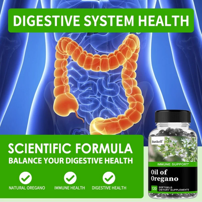 Bunkell Oil of Oregano - Immune and Antioxidant Support Supplement to Help Sustain Overall Well-Being