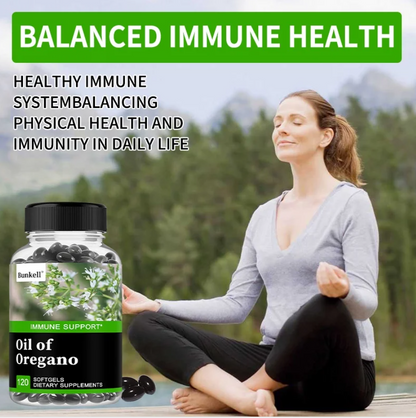 Bunkell Oil of Oregano - Immune and Antioxidant Support Supplement to Help Sustain Overall Well-Being